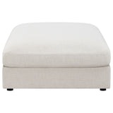 Ottoman - Serene Upholstered Rectangular Ottoman Beige