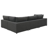 Serene 4 - piece Upholstered Modular Sectional Charcoal | Coaster | Home Elegance USA