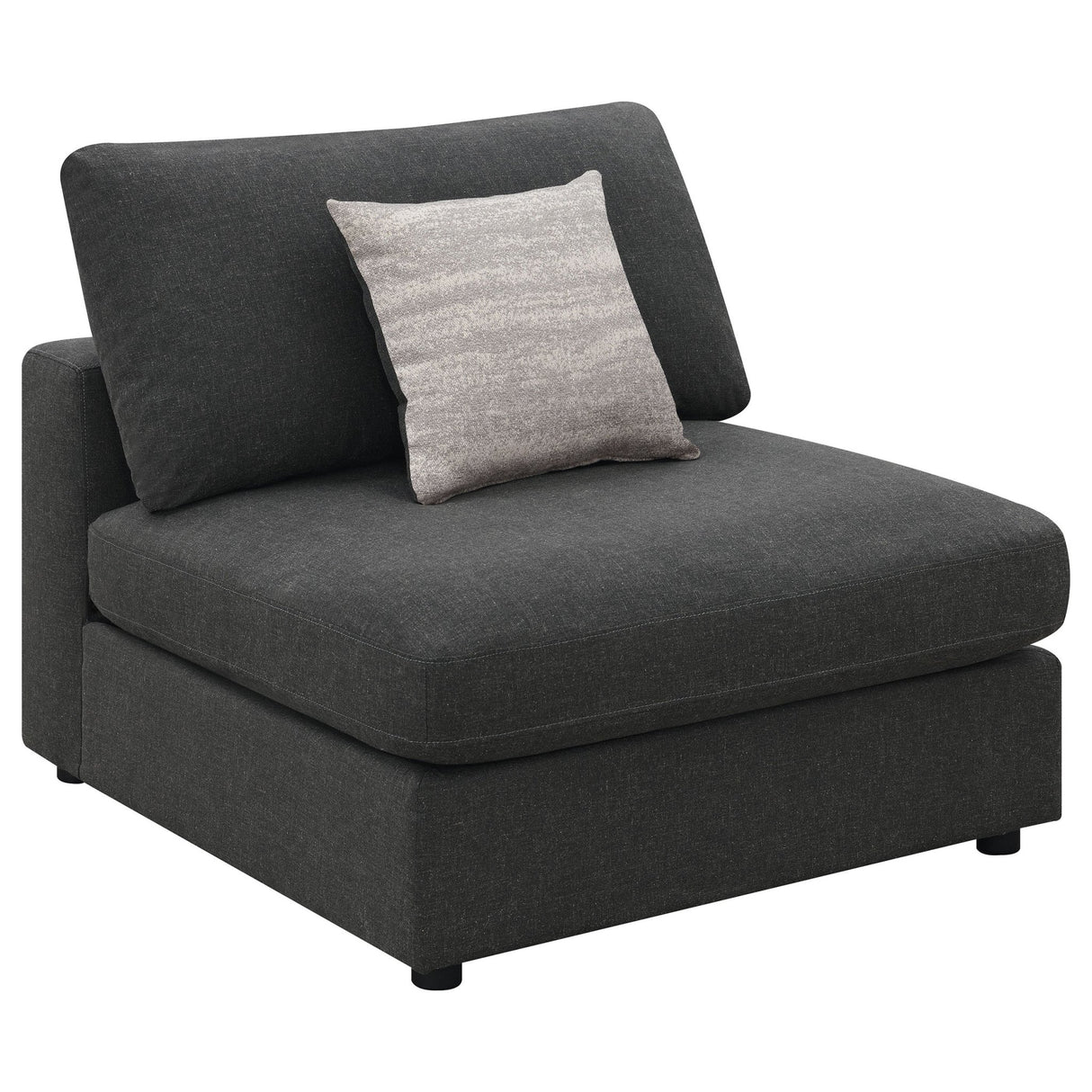 Serene 4 - piece Upholstered Modular Sectional Charcoal - 551324 - SETB - image - 6