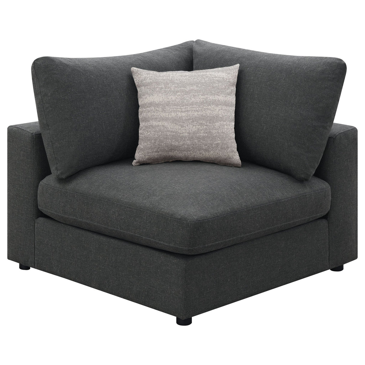 Serene 4 - piece Upholstered Modular Sectional Charcoal - 551324 - SETB - image - 8