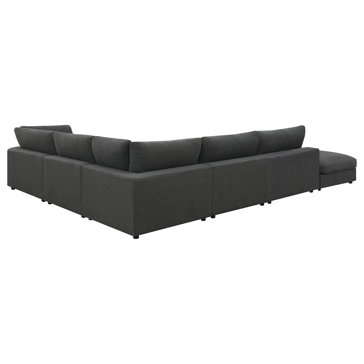 Serene 6 - piece Upholstered Modular Sectional Charcoal - 551324 - SET - image - 4