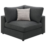 Serene 6 - piece Upholstered Modular Sectional Charcoal - 551324 - SET - image - 8