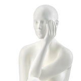 Antoinette Doll Sculpture // Matte White with Black Base  | Finesse