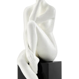Antoinette Doll Sculpture // Matte White with Black Base  | Finesse