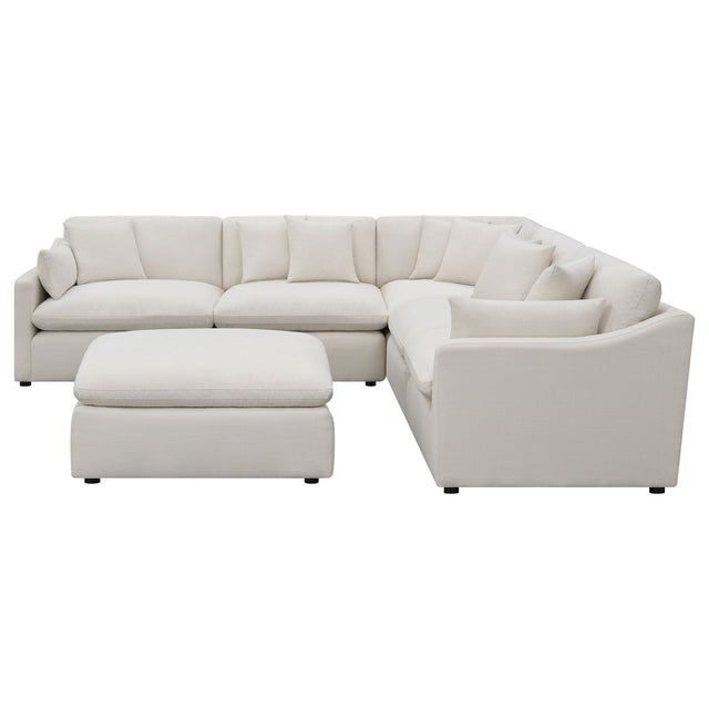 Hobson 6 - piece Reversible Cushion Modular Sectional Off - White - 551451 - SET - image - 1