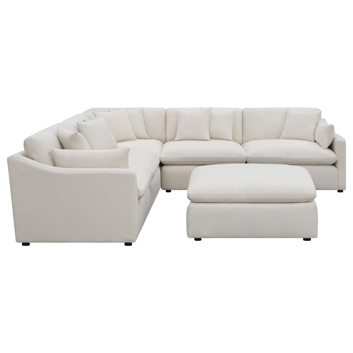 Hobson 6 - piece Reversible Cushion Modular Sectional Off - White - 551451 - SET - image - 4