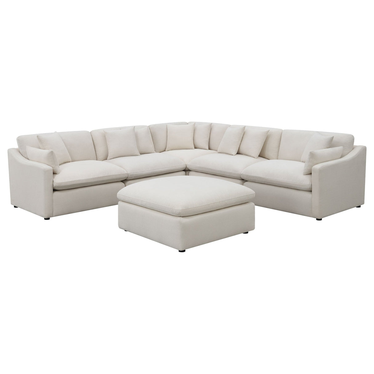 Hobson 6 - piece Reversible Cushion Modular Sectional Off - White - 551451 - SET - image - 5