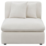 Armless Chair - Hobson Cushion Back Armless Chair Off-White