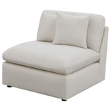 Armless Chair - Hobson Cushion Back Armless Chair Off-White