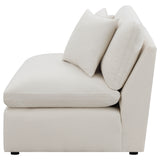 Armless Chair - Hobson Cushion Back Armless Chair Off-White