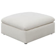Ottoman - Hobson Cushion Seat Ottoman Off-White