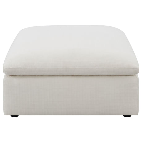 Ottoman - Hobson Cushion Seat Ottoman Off-White