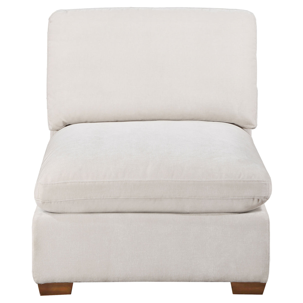 Armless Chair - Lakeview Upholstered Armless Chair Ivory