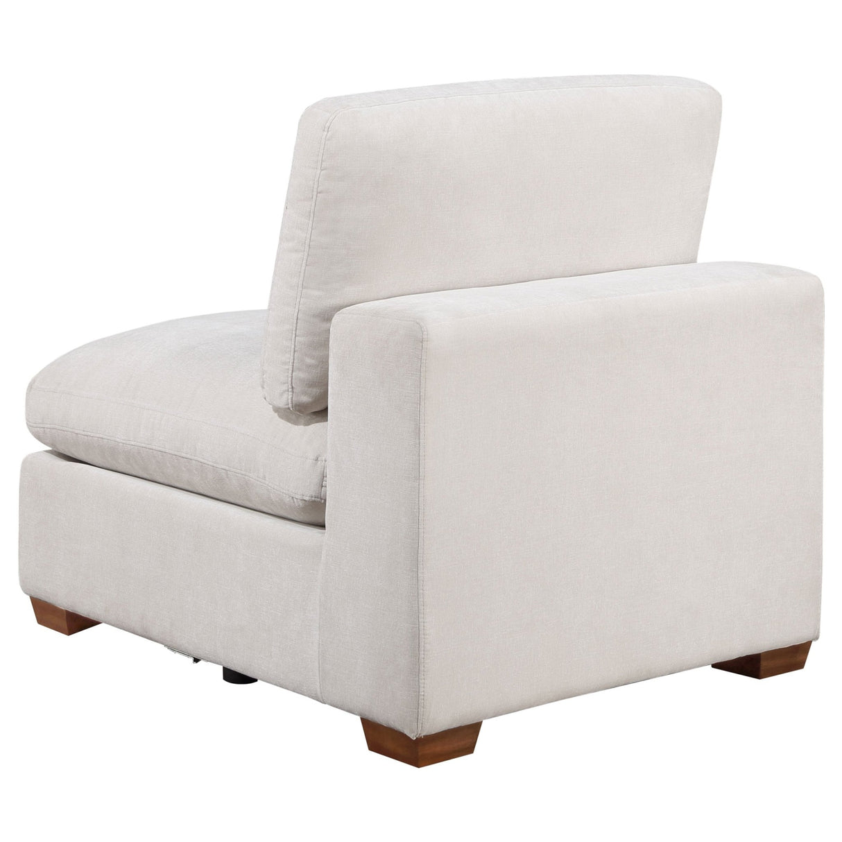 Armless Chair - Lakeview Upholstered Armless Chair Ivory | Coaster | Home Elegance USA