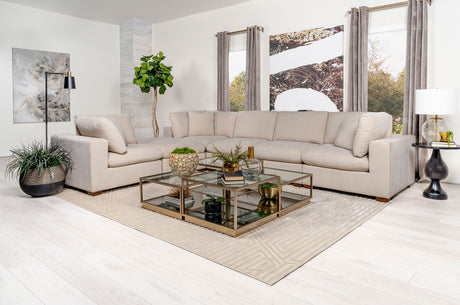 Ottoman  - Lakeview Upholstered Ottoman Ivory