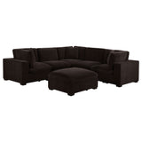 Modular Sectional 6 Pc Set - Lakeview 6-piece Upholstered Modular Sectional Sofa Dark Chocolate