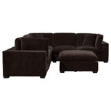 Modular Sectional 5 Pc Set - Lakeview 5-piece Upholstered Modular Sectional Sofa Dark Chocolate