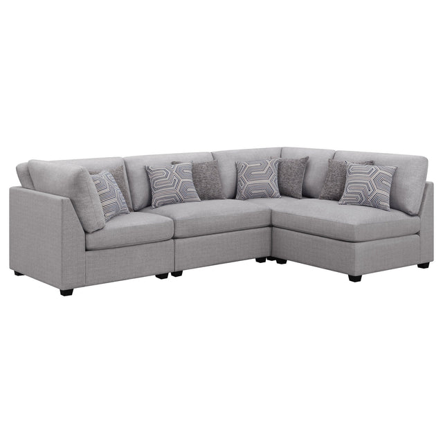 Cambria 4 - piece Upholstered Modular Sectional Grey - 551511 - S4A - image - 1