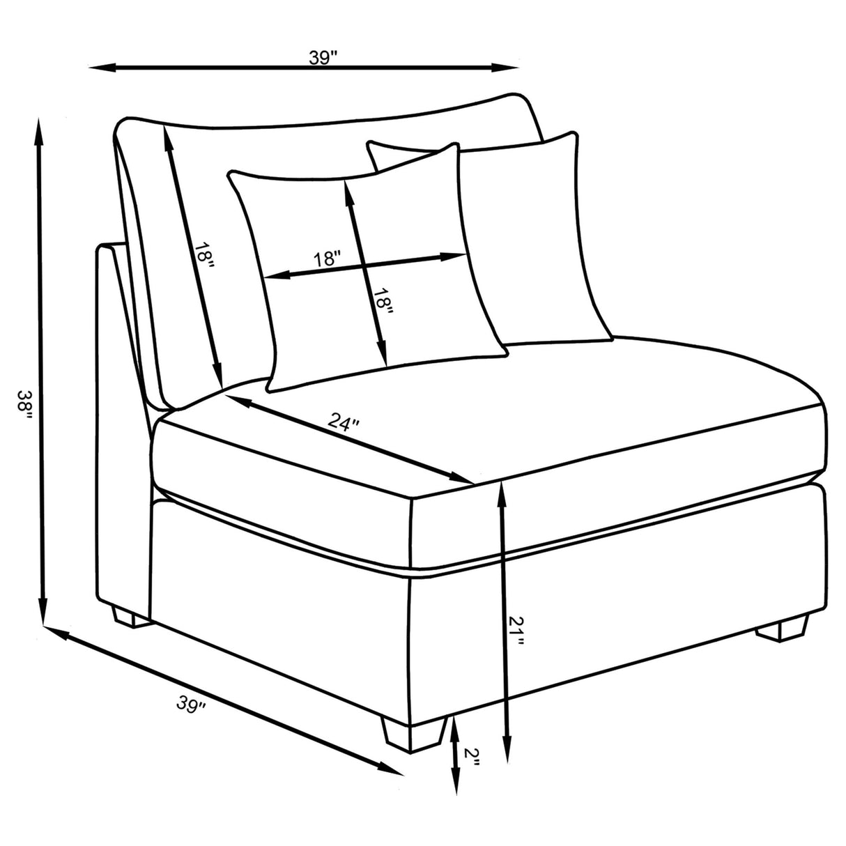 Cambria 4 - piece Upholstered Modular Sectional Grey | Coaster | Home Elegance USA