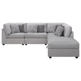 Cambria 5 - piece Upholstered Modular Sectional Grey - 551511 - S5B - image - 3