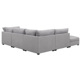 Cambria 5 - piece Upholstered Modular Sectional Grey | Coaster | Home Elegance USA