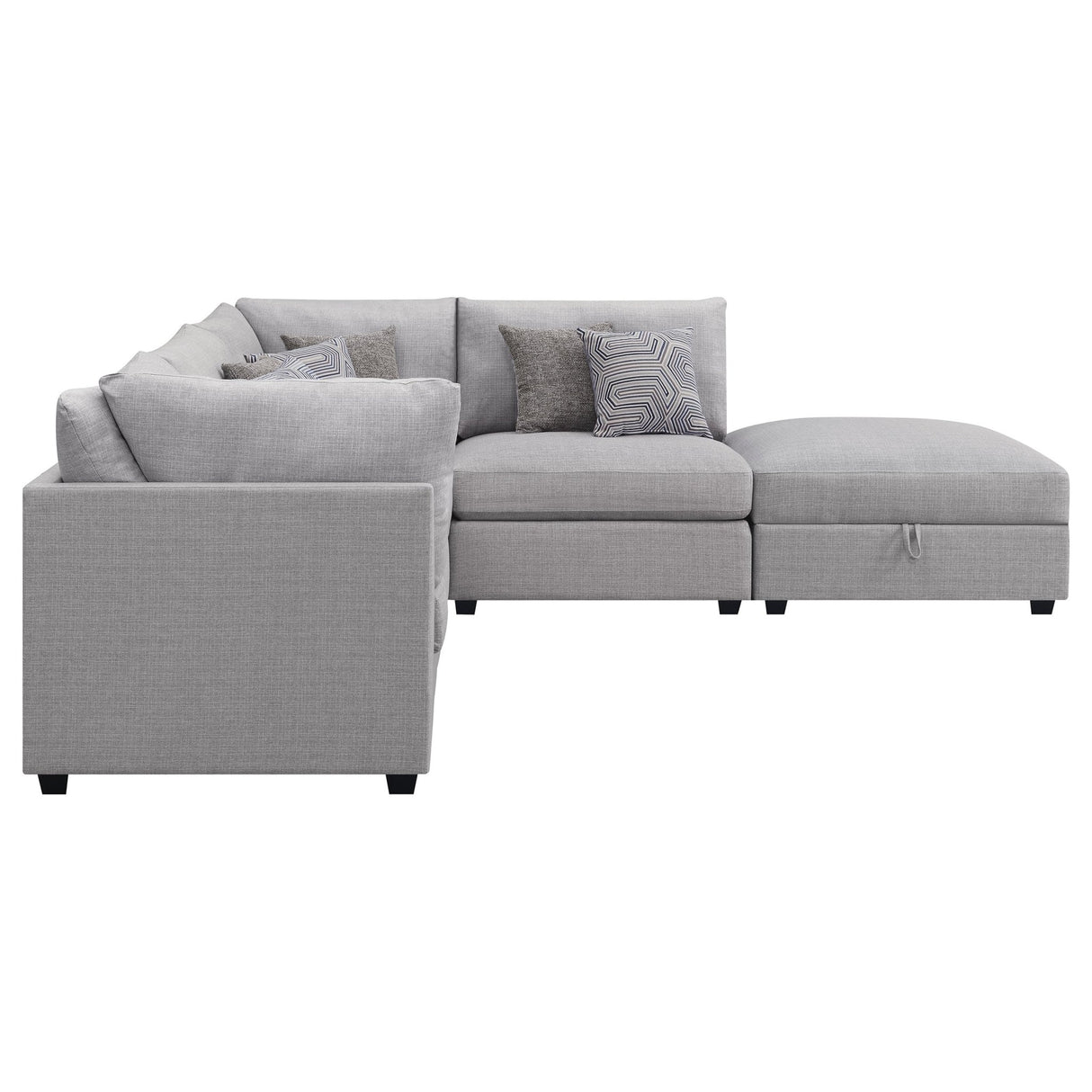 Cambria 5 - piece Upholstered Modular Sectional Grey - 551511 - S5B - image - 5