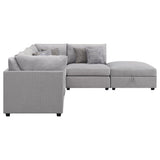 Cambria 5 - piece Upholstered Modular Sectional Grey | Coaster | Home Elegance USA