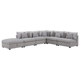 Cambria 6 - piece Upholstered Modular Sectional Grey | Coaster | Home Elegance USA