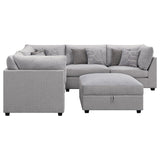 Cambria 6 - piece Upholstered Modular Sectional Grey | Coaster | Home Elegance USA