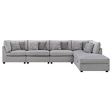 Cambria 6 - piece Upholstered Modular Sectional Grey | Coaster | Home Elegance USA