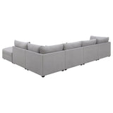 Cambria 6 - piece Upholstered Modular Sectional Grey - 551511 - SET - image - 4