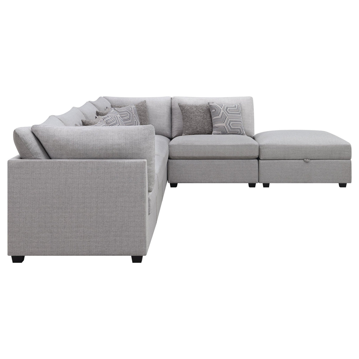 Cambria 6 - piece Upholstered Modular Sectional Grey | Coaster | Home Elegance USA