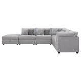 Cambria 6 - piece Upholstered Modular Sectional Grey | Coaster | Home Elegance USA