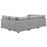 Cambria 6 - piece Upholstered Modular Sectional Grey | Coaster | Home Elegance USA