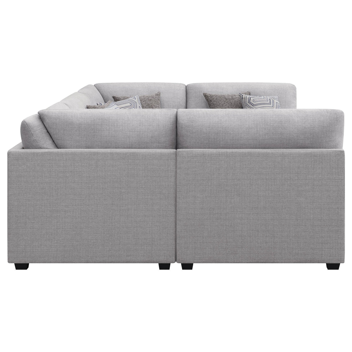 Cambria 6 - piece Upholstered Modular Sectional Grey | Coaster | Home Elegance USA