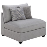 Armless Chair - Cambria Upholstered Armless Chair Grey