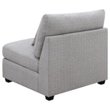 Armless Chair - Cambria Upholstered Armless Chair Grey | Coaster | Home Elegance USA