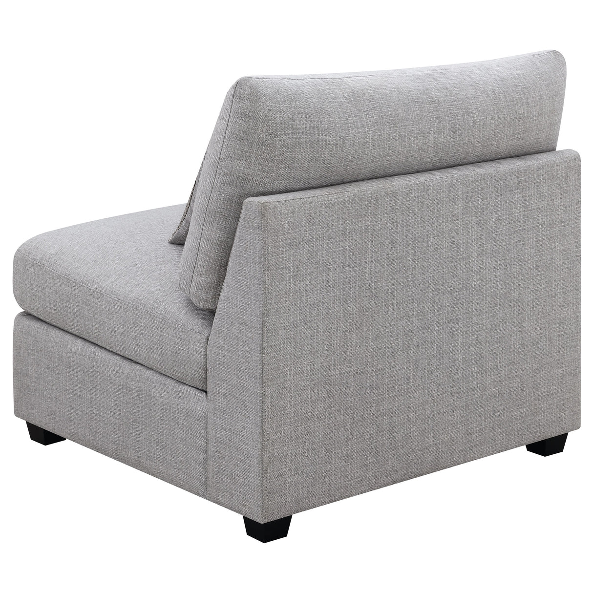 Armless Chair - Cambria Upholstered Armless Chair Grey