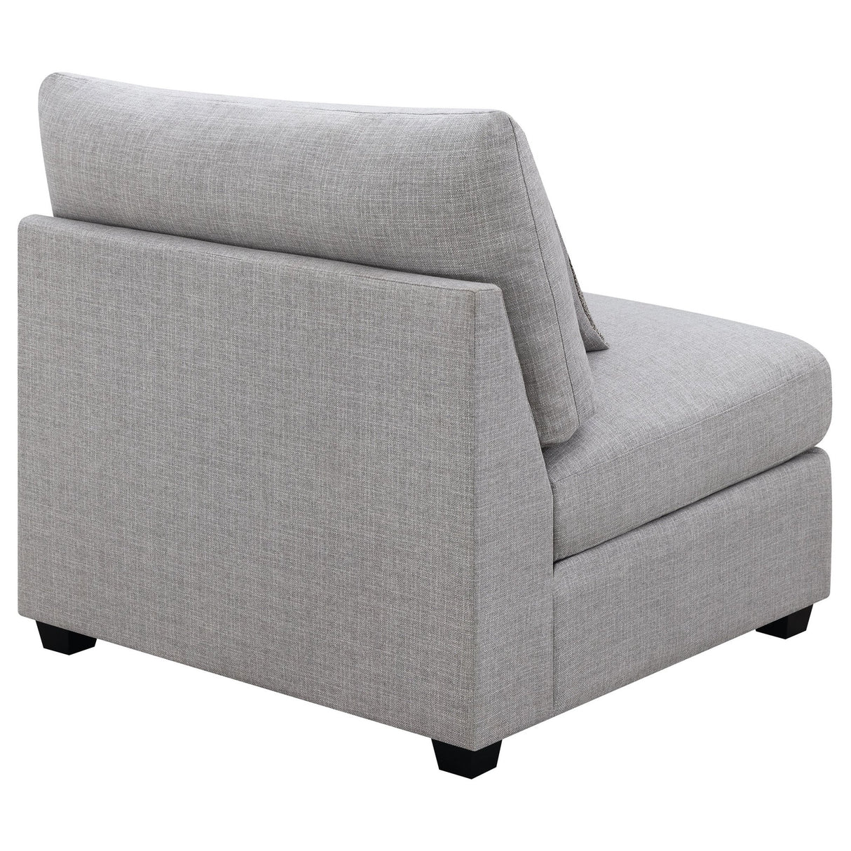 Armless Chair - Cambria Upholstered Armless Chair Grey | Coaster | Home Elegance USA