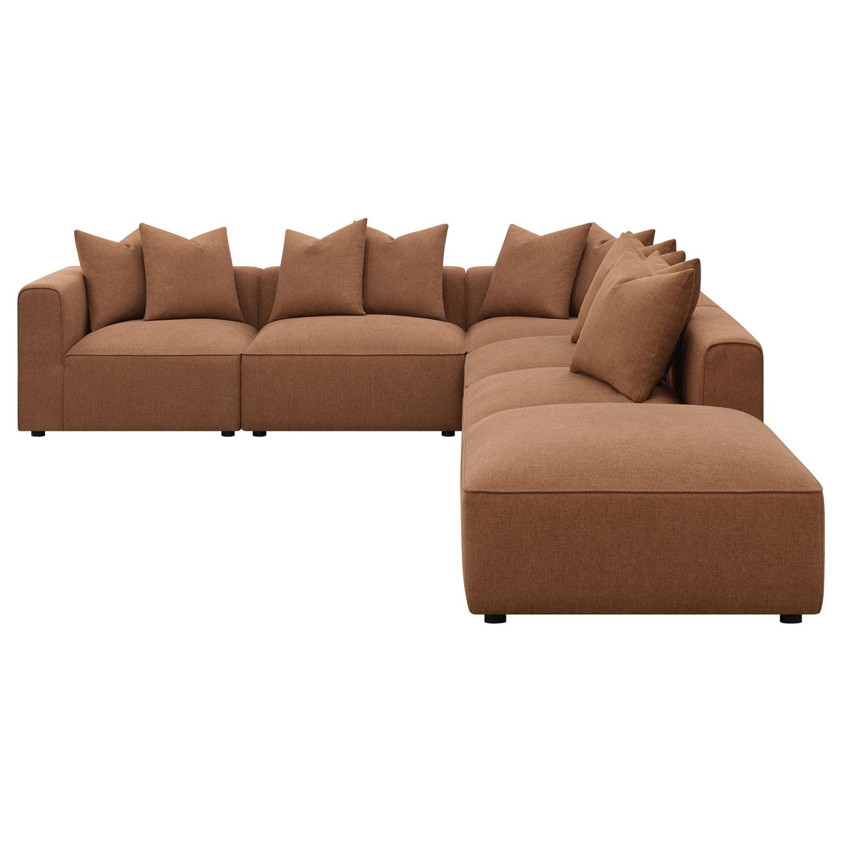 Jennifer 6 - piece Upholstered Modular Sectional Terracotta | Coaster | Home Elegance USA