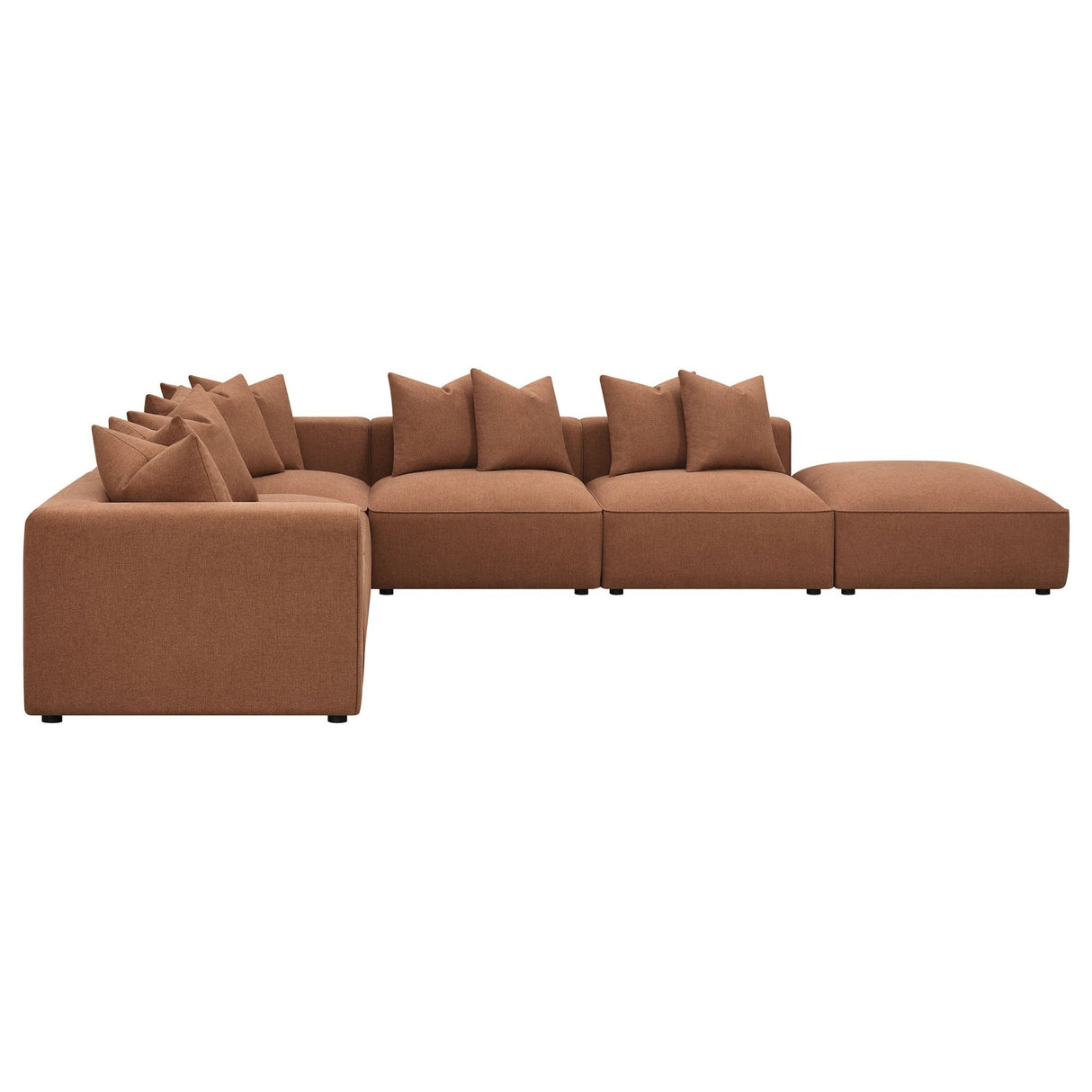 Jennifer 6 - piece Upholstered Modular Sectional Terracotta - 551591 - SET - image - 6