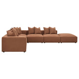 Jennifer 6 - piece Upholstered Modular Sectional Terracotta | Coaster | Home Elegance USA