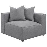 Jennifer 6 - piece Tight Seat Modular Sectional Grey - 551594 - SET - image - 12