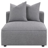 Armless Chair - Jennifer Tight Seat Armless Chair Grey