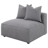 Armless Chair - Jennifer Tight Seat Armless Chair Grey