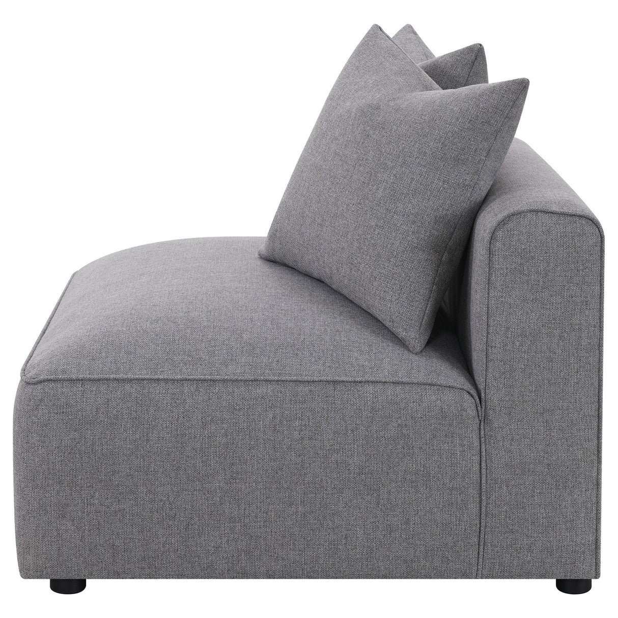 Armless Chair - Jennifer Tight Seat Armless Chair Grey | Coaster | Home Elegance USA