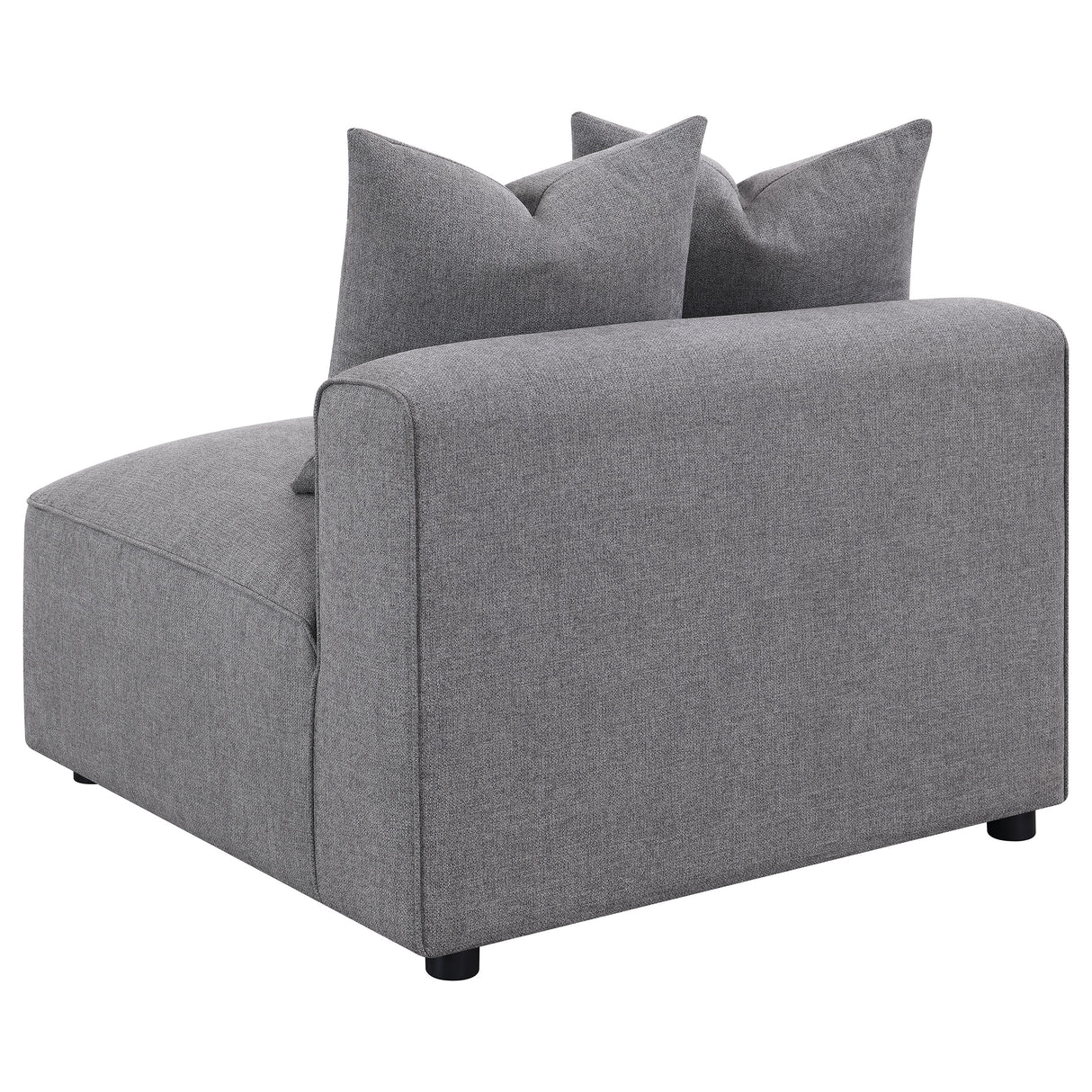 Armless Chair - Jennifer Tight Seat Armless Chair Grey