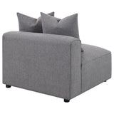 Armless Chair - Jennifer Tight Seat Armless Chair Grey