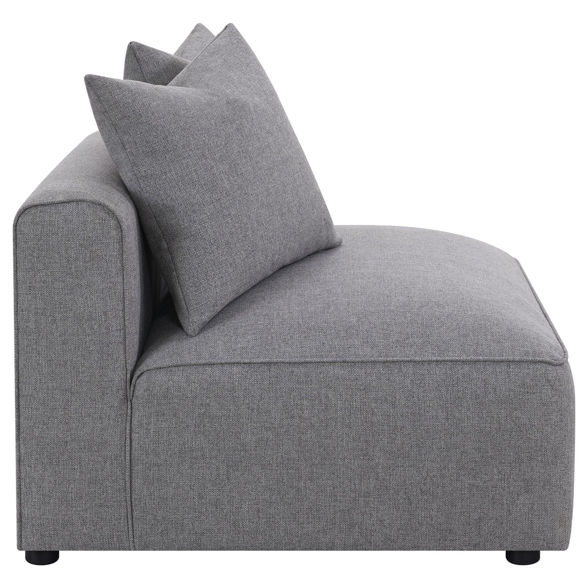 Armless Chair - Jennifer Tight Seat Armless Chair Grey | Coaster | Home Elegance USA