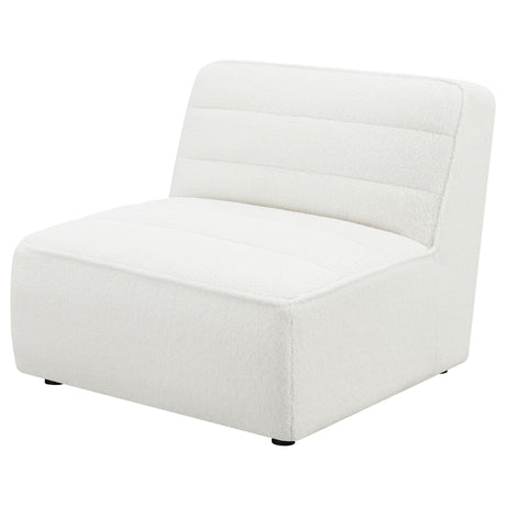 Armless Chair - Sunny Upholstered Armless Chair Natural | Coaster | Home Elegance USA